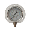 RT-6316 Oil Filled Pressure Gauge with Brass Case for HVAC Industrial Applications 2 Inch Dial 0-600 PSI Stainless Steel