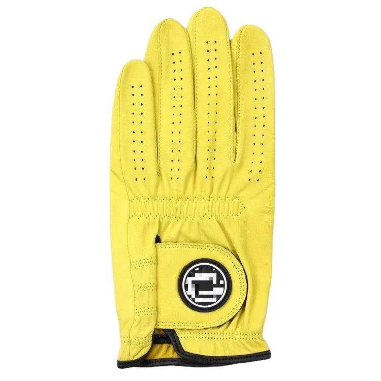 Sample Support Premium Quality Custom Light Blue Kids Golf Glove Sheepskin Leather Washable Ladies Cabretta Leather Golf Glove