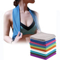 Custom 30*100cm Outdoor Instant GYM Towel logo Custom Microfiber Ice Cooling Towel for Sport Fitness