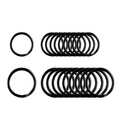Black 25mm 30mm Iron Metal Flat Split Key Chain Ring for Home Car Keys Attachment