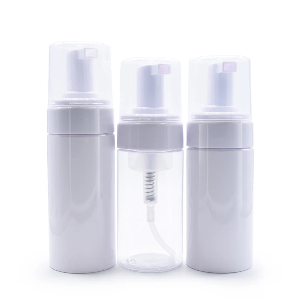 Hot Sale 30ml-100ml Foam Bottle White Transparent Cosmetics Pump Sprayer with Plastic Cap