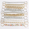 New Acrylic Diamond studded Chain Hole Shoes Accessories Acrylic Round Bead Chain Hole Shoes Decorative Buckle