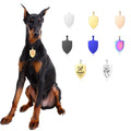 Factory Direct Sales Stainless Steel Shield Dog Tag Pet Cat Anti-loss Brand Can Be Engraved Pet Collar Decoration Accessories