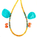 Wholesale Natural Turquoise and Amber Jewelry  Necklace
