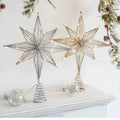 Wholesale Ironwork Christmas Tree Led Star Topper Lights for  Christmas Tree Ornaments