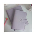 A5 A6 Macaron Faux Leather Cover Purple A6 Money Envelope Binder Mini Budget Planner Wholesale Ring Binder With Magnetic Buckle
