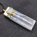 Hongzhuo Natural Raw Selenite Green Cluster Point Wholesale Prices Crystal Avenue Pendant Jewelry