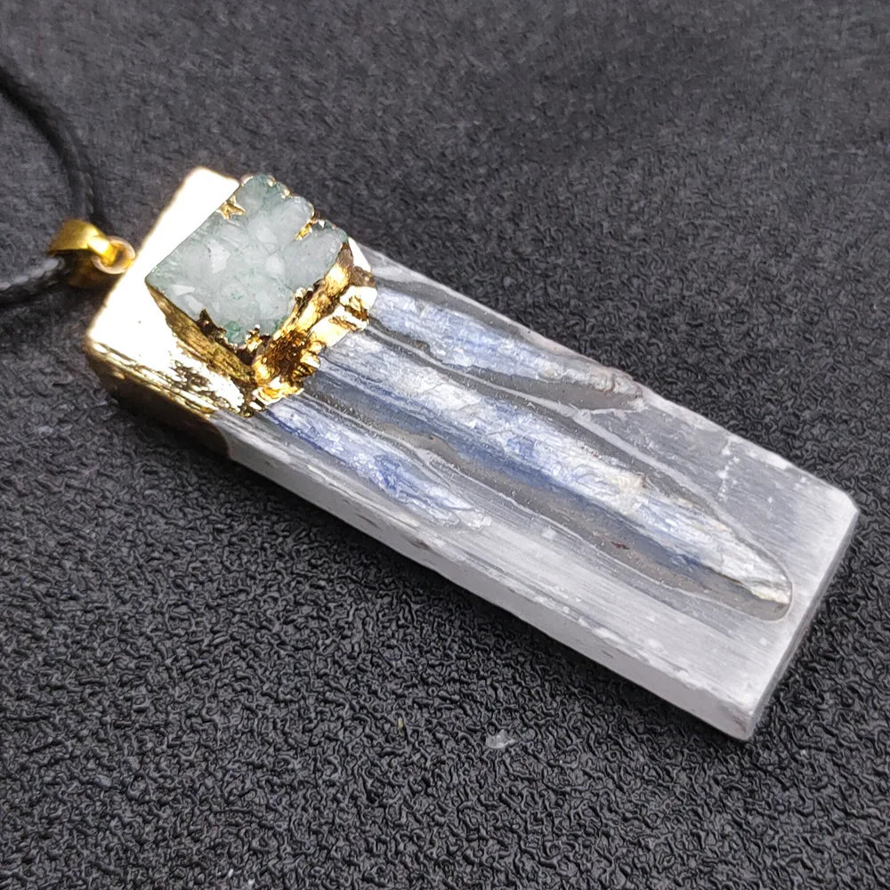 Hongzhuo Natural Raw Selenite Green Cluster Point Wholesale Prices Crystal Avenue Pendant Jewelry