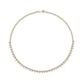 Laodun New Arrivals Fine Jewelry S925 Necklace Minimalist Elegant Sterling Silver Zircon Tennis Choker Necklace Vermeil