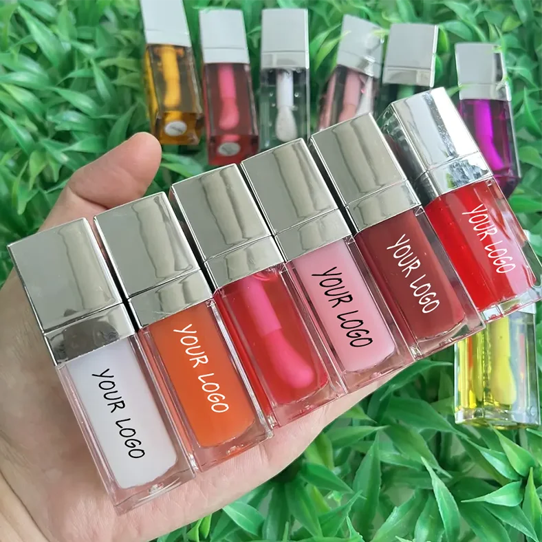 Magic Color Change Lip Plumping Oil Plant Lip Balm Transparent Fruit Magic 8g Mineral Ingredients No Logo Labeling