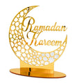 EID MUBARAK Acrylic Ornament Table Decoration Moon Star Desktop Ornaments Home Ramadan Decoration 2023