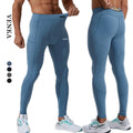Men's Quick Dry Elastic Workout Athletic Wear Sport Gym Compression Pants With Zipper Pockest Basketball Cycling Leggings Pants