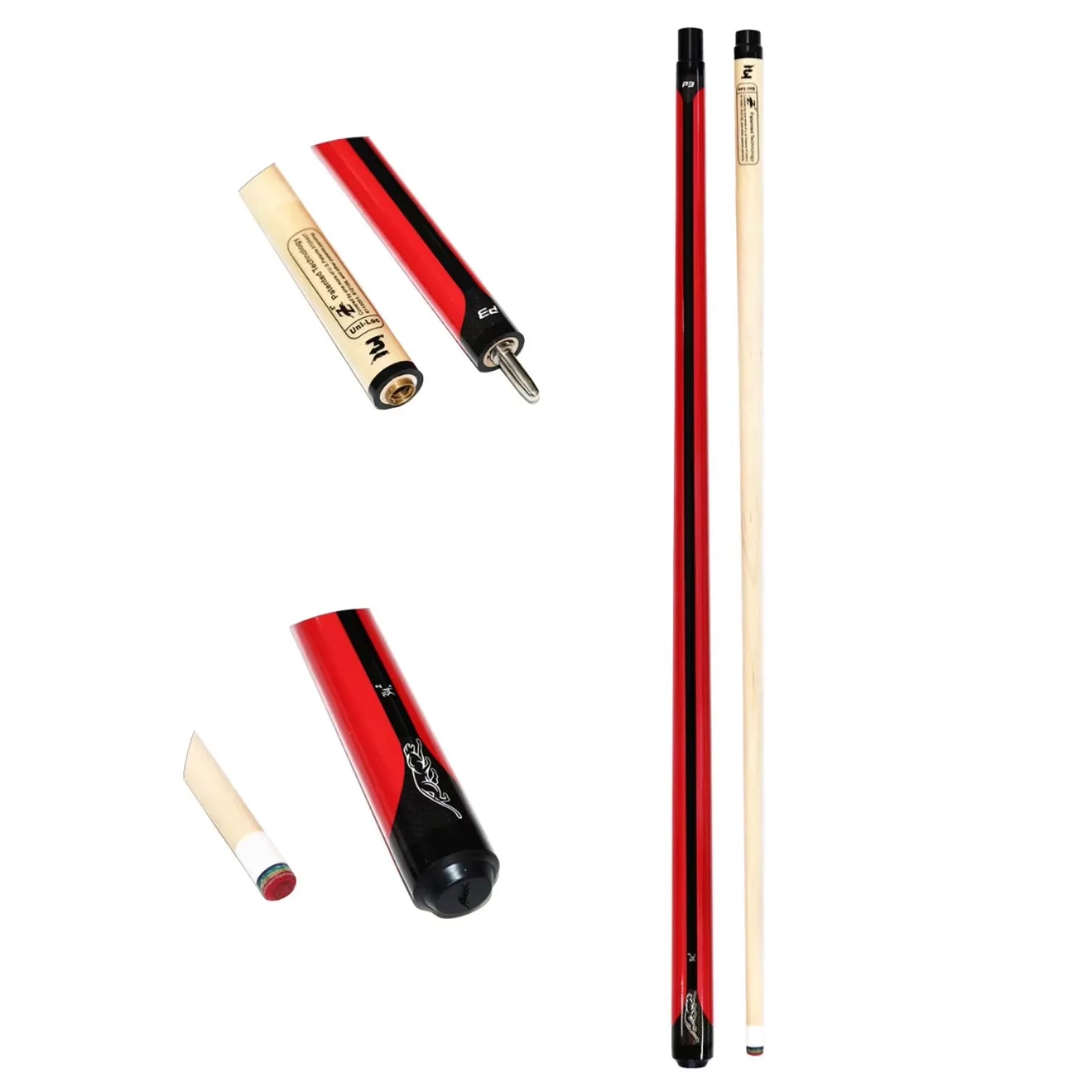 Superior Quality PREOAIDR 3142  High-tech  Uni-Lock Joint Canada Maple Wood  Billiard Pool Cue