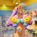 Cartoon Sunflower Soft Plastic Doll Key Chain Bag Pendant Personalized Creative Women's Candy Color Small Gift