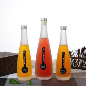 Custom 330ml 500ml Liquor Glass Ice Wine Vodka Tequila Fruit Wine Bottle with Aluminum Screw Cap