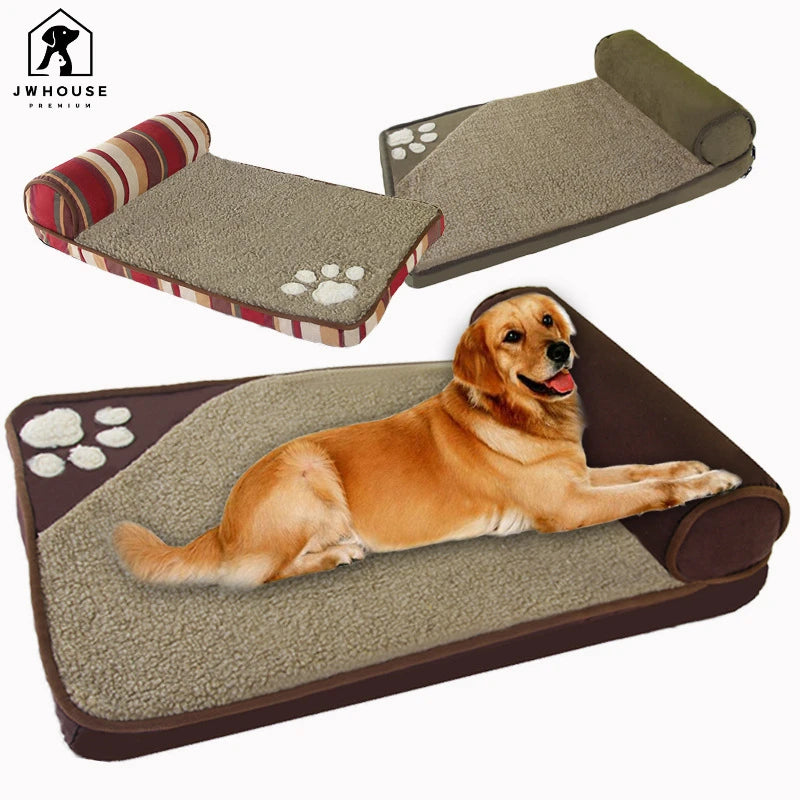 Removable Pet Dog Bed for Big Dogs House Sofa Kennel Square Pillow Golden Retriever Husky Labrador Teddy Large Puppy Cat Bed Mat