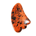 DIY Gem Top quality Red Jasper Feather shape Guasha with best quality wholesale supply raw crystals