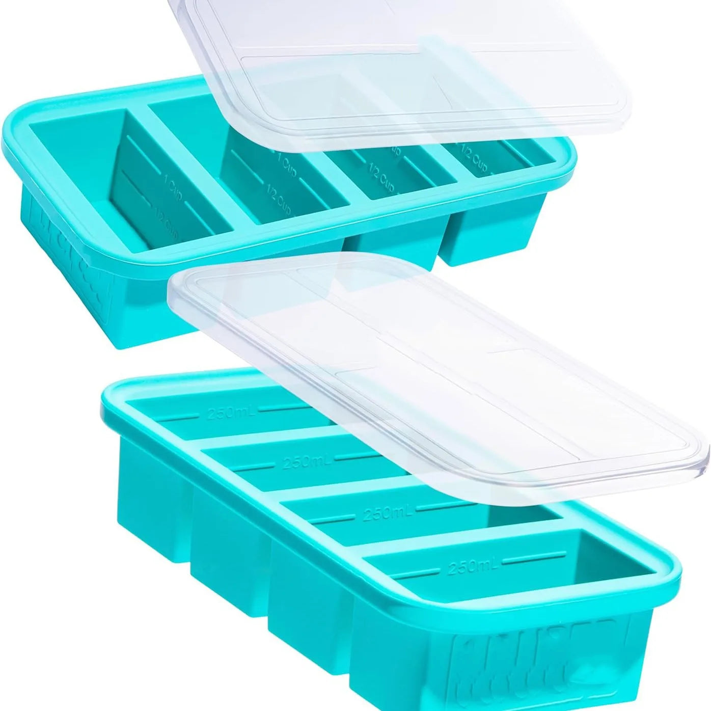 OEM ODM Customized Silicone Freezer Ice Tray Molds for Kitchen Food Storage and Soup Fresh Molds