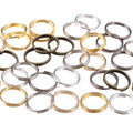 Multi Colors and Sizes Round Split Key Rings