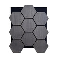 Modern Hotel Hexagon Self-Adhesive Felt Slat Wood Fiber MDF Sound Proofing Wood Veneer Ceiling Wall Acoustic Panel