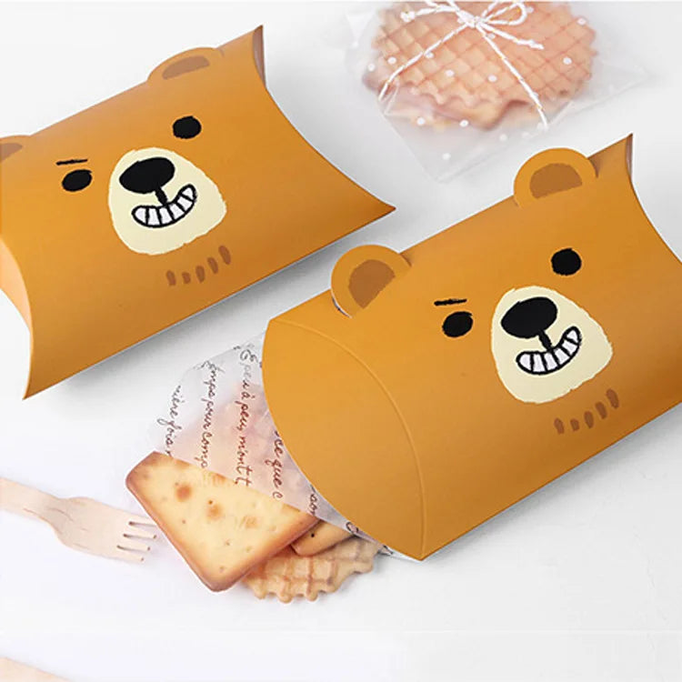 Cute Cartoon Animal Bear Duck Candy Box Packaging Pillow Shape Gift Box for Children