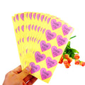 100pcs/pack Pink Heart THANK YOU Seal Sticker DIY Multifunction Gift Packaging Decoration Sticker Label Gift Sticker for Wedding