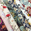 Wholesale Custom Designs 100% Jacquard Satin Floral Silk Fabric 16M/M Printed for Garments Dresses Weddings Costumes