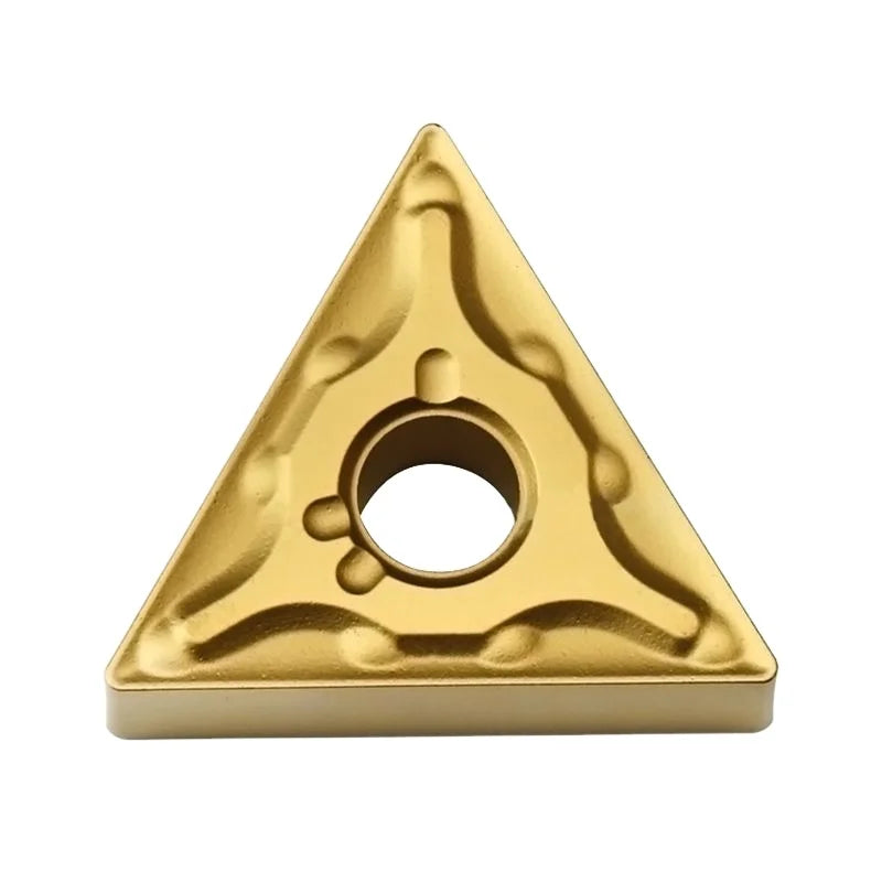 Zhuzhou OEM TNMG160404 160408 Triangular Outer Round Turning Tool Carbide Inserts Steel Parts Processing CNC Inserts Yellow
