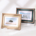 Hot Selling Customized Rustic Modern 8x10 Square Wood Photo Frame Paper Wrapped in Custom Colors