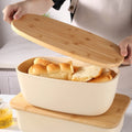 Top Selling Products 2025 Bread Box for Kitchen Storage Containers Large Bread Box With Bamboo Cutting Board Lid