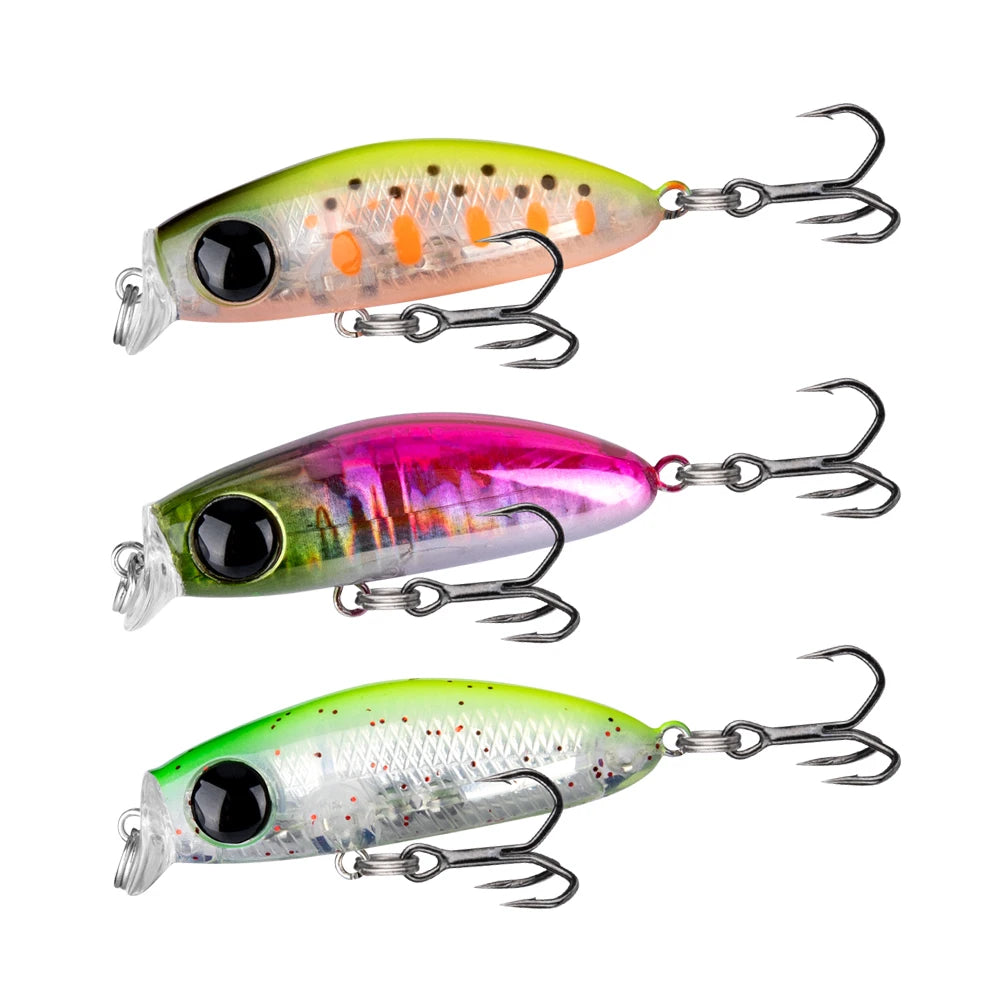 HONOREAL Minnow Wobblers Fishing Lures Trout Lure and Hard Bait Jerkbait for Perch Fishing Tackle