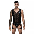 High Quality Leather Jacket Shorts Sexy Underwear for Men