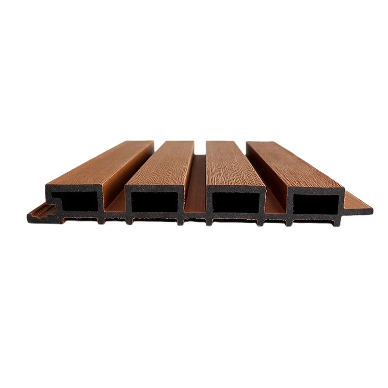 WPC Exterior Wall Cladding Panels Waterproof Soundproof Fireproof Geometric Pattern Outdoor Composite Wall Panels