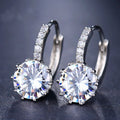 Fashion Round Earrings Personalized Hoop Earrings Inlaid Zircon Earrings for Women