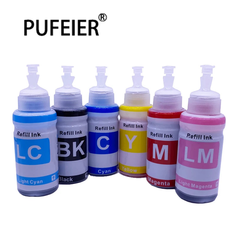 70ml 672 673 674 T6731 Refill Dye Ink Kit for Epson L800 L801 L805 L810 L850 L860 L1800 Inkjet Printer Dye Based Ink