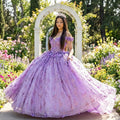 9912 Hot Sell Fashion Sleeveless Ball Gown Temperament Sequin Decal Purple Party Frock for Women