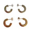French High-End 18K Gold Plated C-Shaped Women's Hoop Earrings New Trendy Geometric Fashion Jewelry Waterproof Stainless Steel