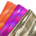30*135cm Metallic Holographic Broken Mirror   Embossed PU Faux Leather Fabric for Making Shoe/Bag/Handbag/DIY Accessories