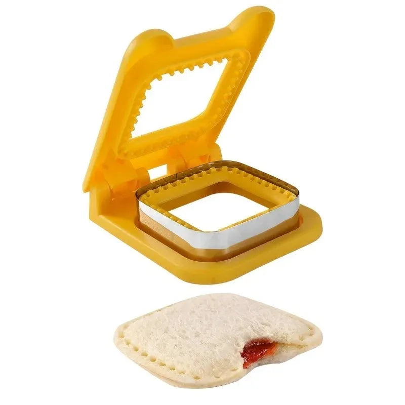 Stainless Steel Square Sandwich Cutter and Sealer Eco-Friendly Red Kitchen & Bakery Supplies
