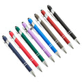 2 in 1 Ballpoint Pen with Stylus Tip Black Ink Comfortable Writing Metal Stylus Pens Black Ink Ballpoint Pens for Screen Touch