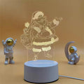 Custom Design Multi Color LED Acrylic Card Christmas Gift Engraving Design