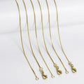 Cliobeads 100 Pieces/Bag Wholesale 18K Gold Plated Rhodium Plated Brass Necklace Chain for Jewelry Making