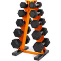 Adjustable Custom Weight Pounds Dumbbell Set Rubber Hex Dumbbell With Rack
