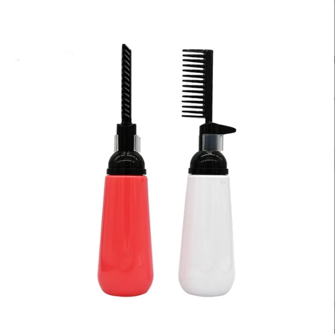 150ml 250ml Empty White/Pink/Orange PET Plastic 2-in-1 Shampoo & Lotion Bottle with Black Screw Cap