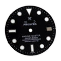 28.5mm Black Enamel Green Luminous Watch Dial Suitable for NH35/36