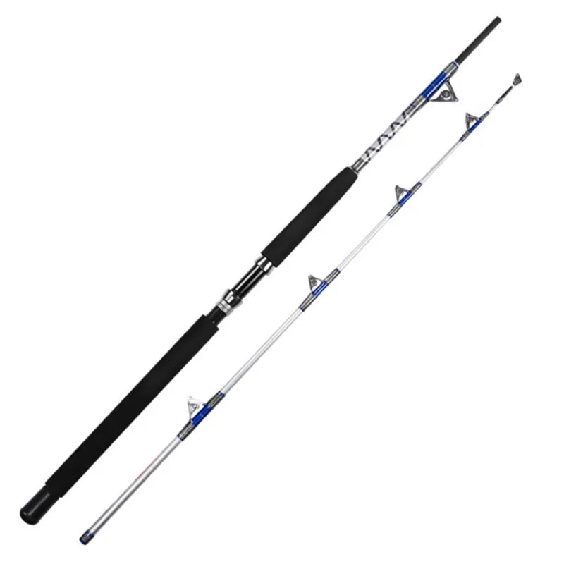Trolling Rod Saltwater Fishing Boat Rod High Carbon Pole 1.98m 2.1m Fishing Rods Pesca