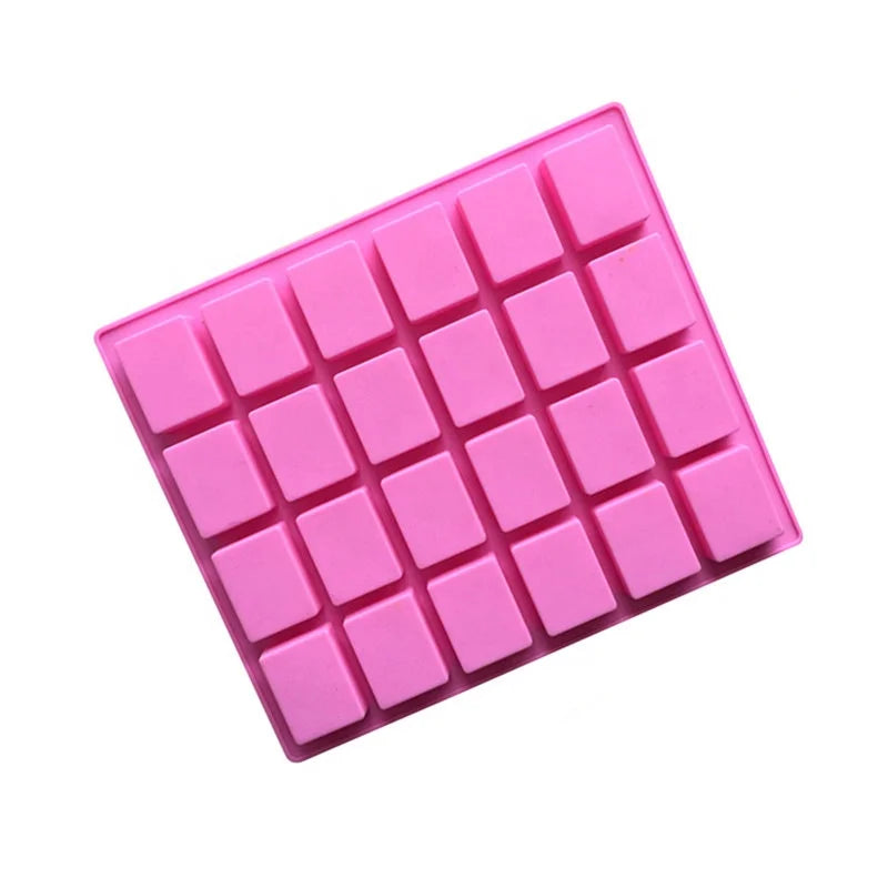 Wholesale Food Grade DIY Chocolate Mold Soap Mold Baking Tool Silicone Mold DIY Baking Soap Molds Ice Cube Chocolate Molds