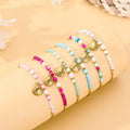 Summer Bohemian Shell Bracelet 18k Gold Titanium Steel Pearl Crystal Bracelet