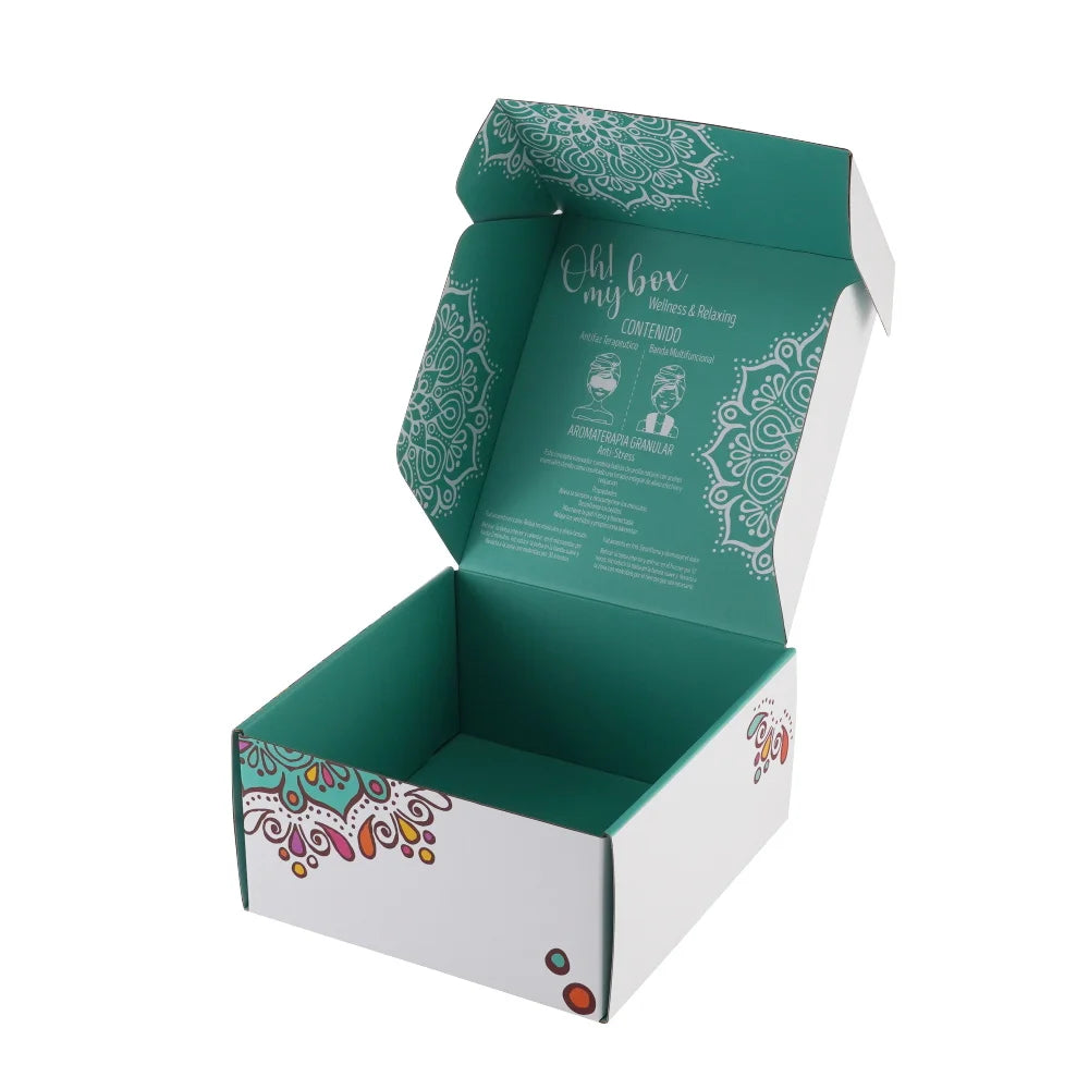 Postal Custom Printed Cardboard Carton Shipping Black Corrugated Mailing Box