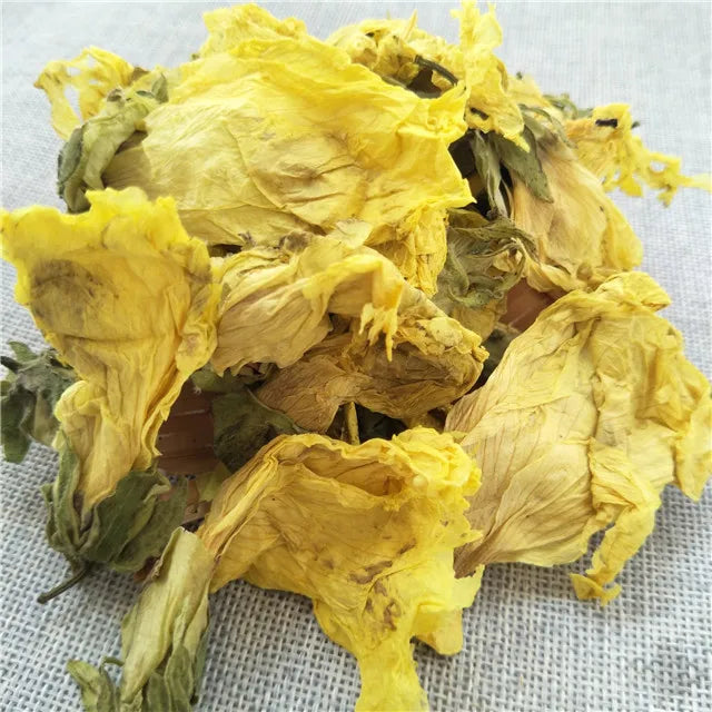 Manufacturer Wholesale High Quality Dried Herbs Yellow Okra Flowers for Sale